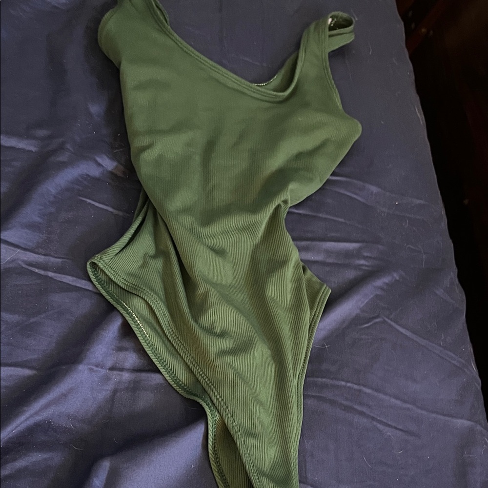 Green One-Piece Swimsuit